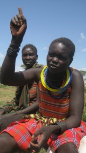 Lucia talking to me in Moroto, Northeastern Uganda. Rosebell Kagumire/2009