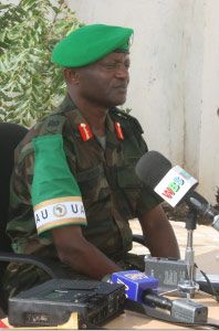 Maj.Gen.Mugisha_thumb Maj.Gen.Mugisha, the injured force commander in Somalia. Daily Monitor photo.